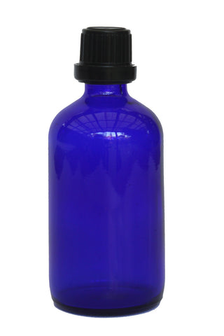 100ml Blue Glass Bottle