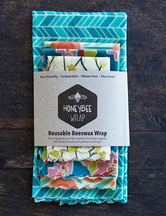 Reusable Beeswax Wrap - Set of 4 S/M/L/XL