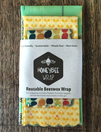 Reusable Beeswax Wrap - Set of 3 S/M/L