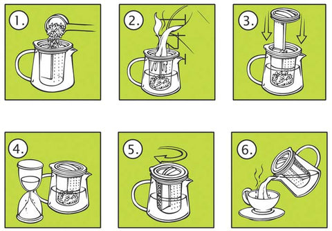 Finum Tea Control Glass Tea Pot (Large 1L)